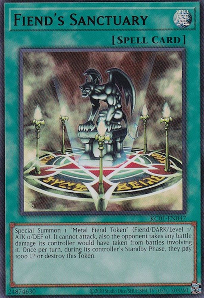 Fiend's Sanctuary (Japanese Artwork) (KC01-EN047) - Ultra Rare
