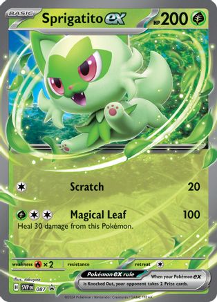 Sprigatito ex 087  - Holofoil - Promo
