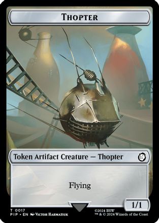 Thopter // Junk Double-Sided Token (PIP-17 // 15) - Universes Beyond: Fallout
