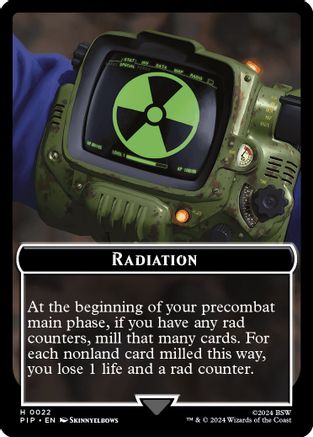 Radiation // Robot Double-Sided Token (PIP-22 // 16) - Universes Beyond: Fallout Foil