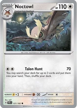 Noctowl (127/162) [Écarlate et Violet : Forces Temporelles] 
