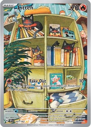 Litten 167/162  - Holofoil - Illustration Rare