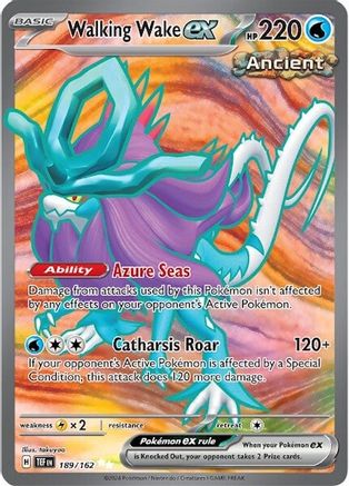 Walking Wake ex 189/162  - Holofoil - Ultra Rare