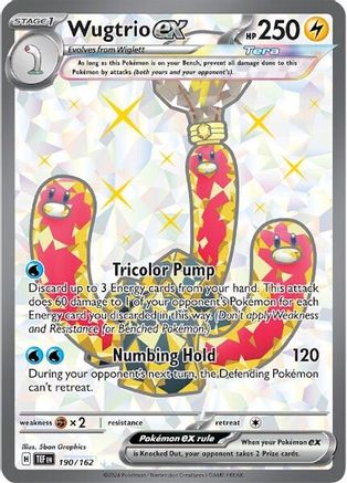 Wugtrio ex (190/162) [Écarlate et Violet : Forces Temporelles] 