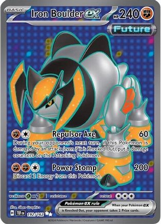 Iron Boulder ex 192/162  - Holofoil - Ultra Rare