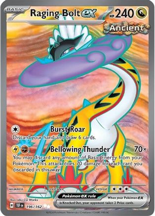 Raging Bolt ex 196/162  - Holofoil - Ultra Rare