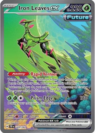 Iron Leaves ex 203/162  - Holofoil - Special Illustration Rare