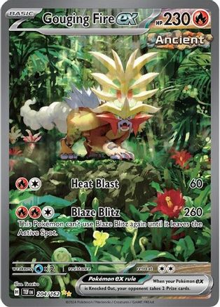 Gouging Fire ex 204/162  - Holofoil - Special Illustration Rare
