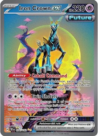 Iron Crown ex 206/162  - Holofoil - Special Illustration Rare