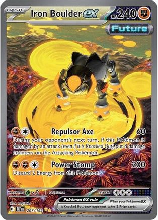 Iron Boulder ex 207/162  - Holofoil - Special Illustration Rare