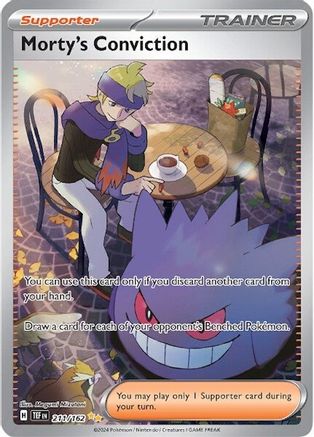 Morty's Conviction 211/162  - Holofoil - Special Illustration Rare