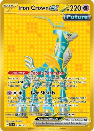 Iron Crown ex 216/162  - Holofoil - Hyper Rare
