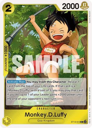 Monkey.D.Luffy [Ultra Deck : Les Trois Frères] 