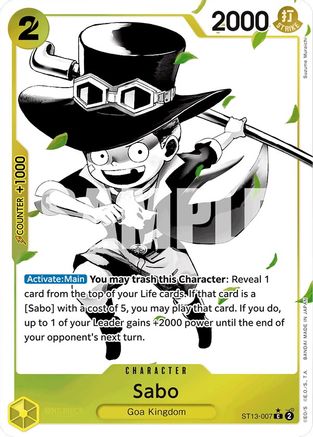 Sabo (Parallèle) [Ultra Deck : Les Trois Frères] 