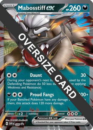 Mabosstiff ex - Jumbo Card 086  - Holofoil - Promo