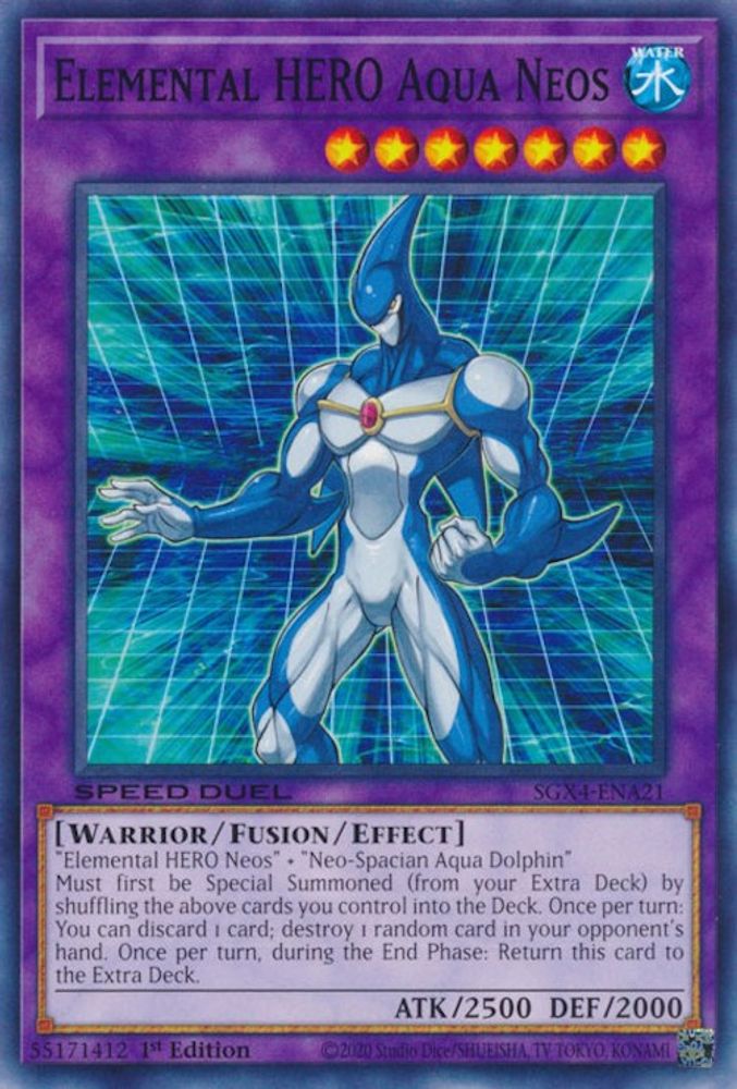 Elemental HERO Aqua Neos (SGX4-ENA21) - Common
