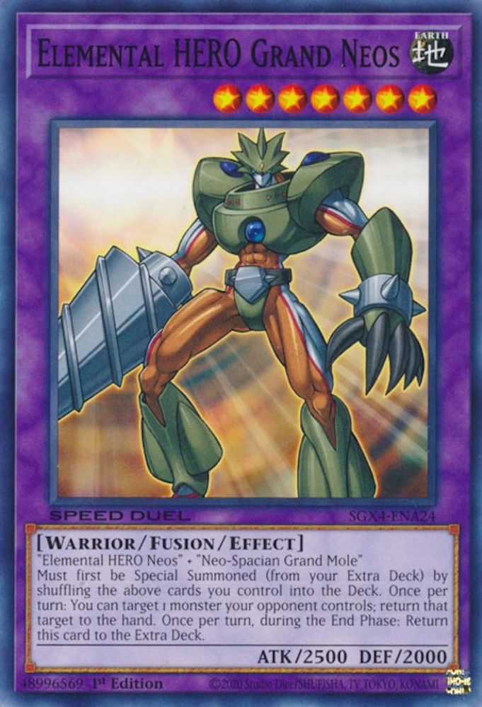 Elemental HERO Grand Neos (SGX4-ENA24) - Common