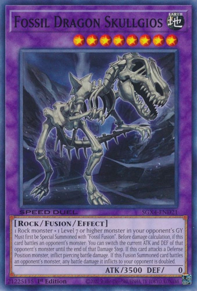 Fossil Dragon Skullgios (SGX4-END21) - Common