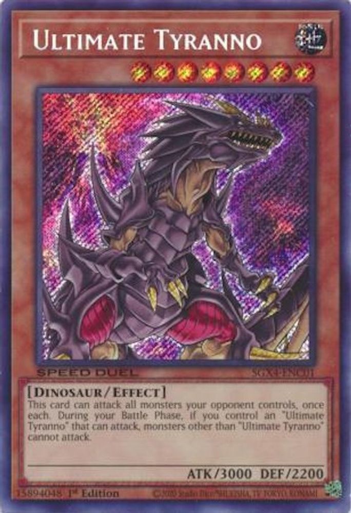 Ultimate Tyranno (Secret Rare) (SGX4-ENC01) - Secret Rare
