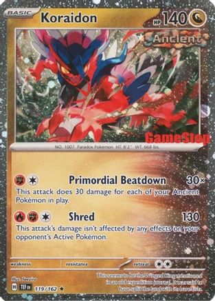Koraidon (Gamestop Promo) 119  - Reverse Holofoil - Promo