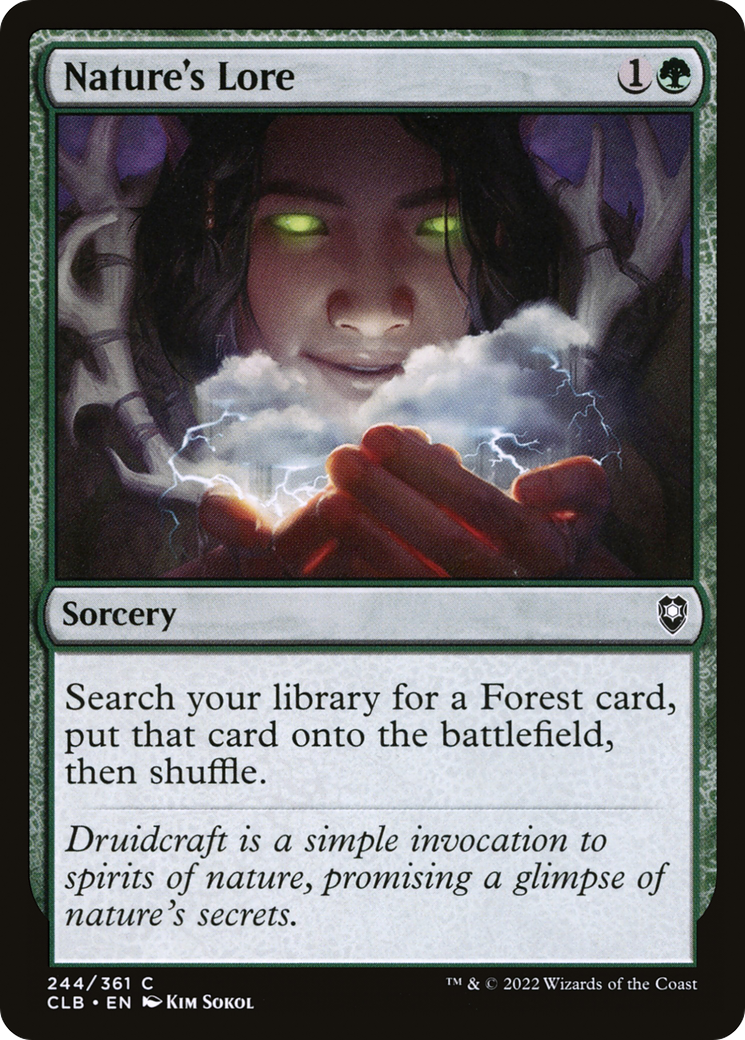 Nature's Lore [Commander Legends : Bataille de Baldur's Gate] 