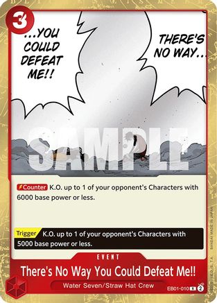 Il n'y a aucun moyen que tu puisses me vaincre !! [Booster supplémentaire : Collection commémorative] 