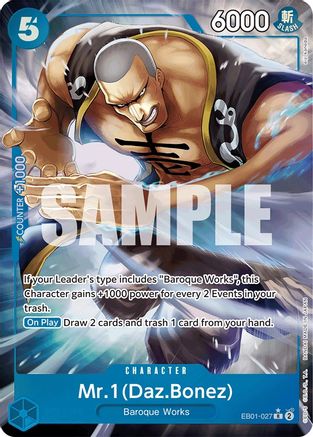 M. 1 (Daz.Bonez) (Art alternatif) [Booster supplémentaire : Collection commémorative] 