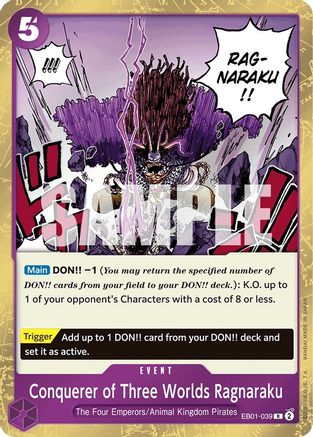 Conquérant des Trois Mondes Ragnaraku [Extra Booster: Memorial Collection] 