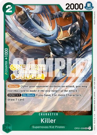 Killer (Judge Pack Vol. 3) (OP01-039) - Uncommon