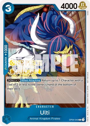 Ulti (Judge Pack Vol. 3) [Cartes promotionnelles One Piece] 