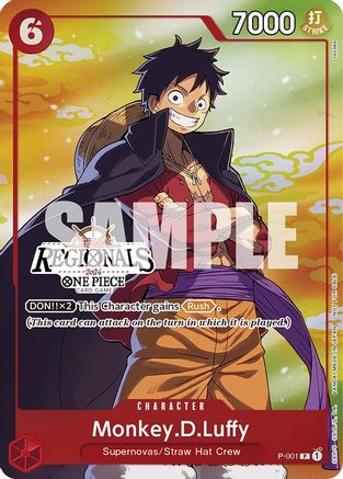 Monkey.D.Luffy (Offline Regional 2024 Vol. 2) [Participant] [Cartes promotionnelles One Piece] 