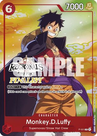 Monkey.D.Luffy (Online Regional 2024 Vol. 2) [Finaliste] [Cartes promotionnelles One Piece] 