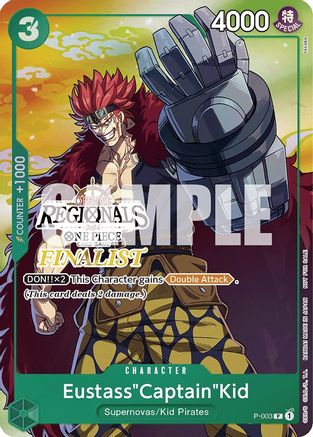 Eustass "Captain" Kid (Offline Regional 2024 Vol. 2) [Finaliste] [Cartes de promotion One Piece] 
