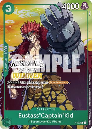 Eustass "Captain" Kid (Online Regional 2024 Vol. 2) [Gagnant] [Cartes promotionnelles One Piece] 