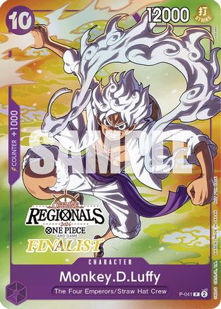 Monkey.D.Luffy (041) (Online Regional 2024 Vol. 2) [Finalist] (P-041) - Promo