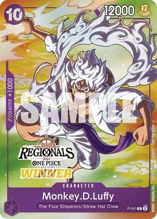Monkey.D.Luffy (Online Regional 2024 Vol. 2) [Gagnant] [Cartes promotionnelles One Piece] 