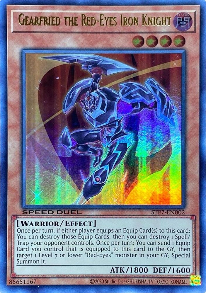 Gearfried the Red-Eyes Iron Knight (STP7-EN002) - Ultra Rare