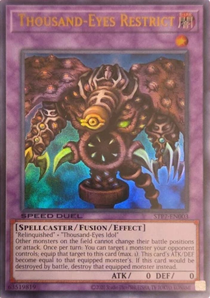 Thousand-Eyes Restrict (STP7-EN003) - Ultra Rare