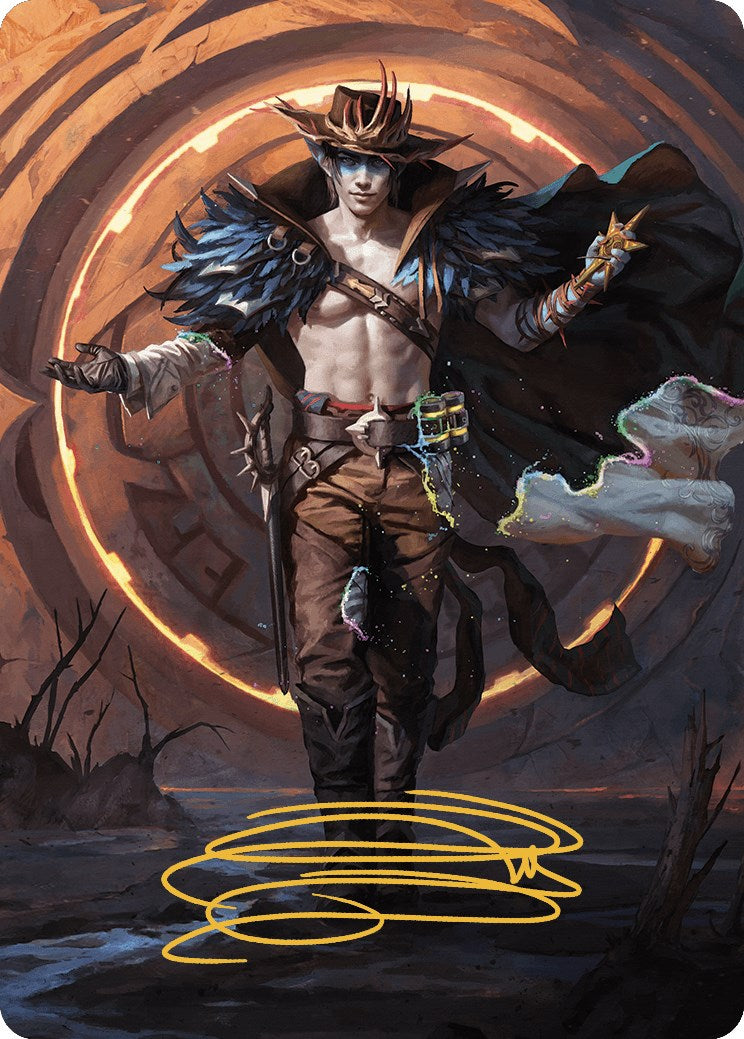 Oko, la carte artistique Ringleader (29/54) (signature estampillée or) [Série artistique Outlaws of Thunder Junction] 
