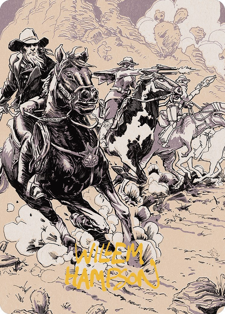 Carte d'art des forces écrasantes (signature estampillée or) [Série artistique des hors-la-loi de Thunder Junction] 