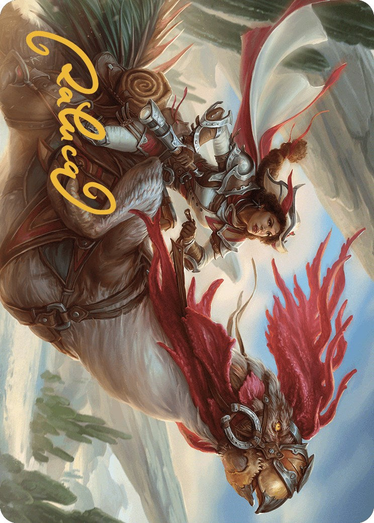 Carte artistique Frontier Seeker (signature estampillée or) [Série artistique Outlaws of Thunder Junction] 