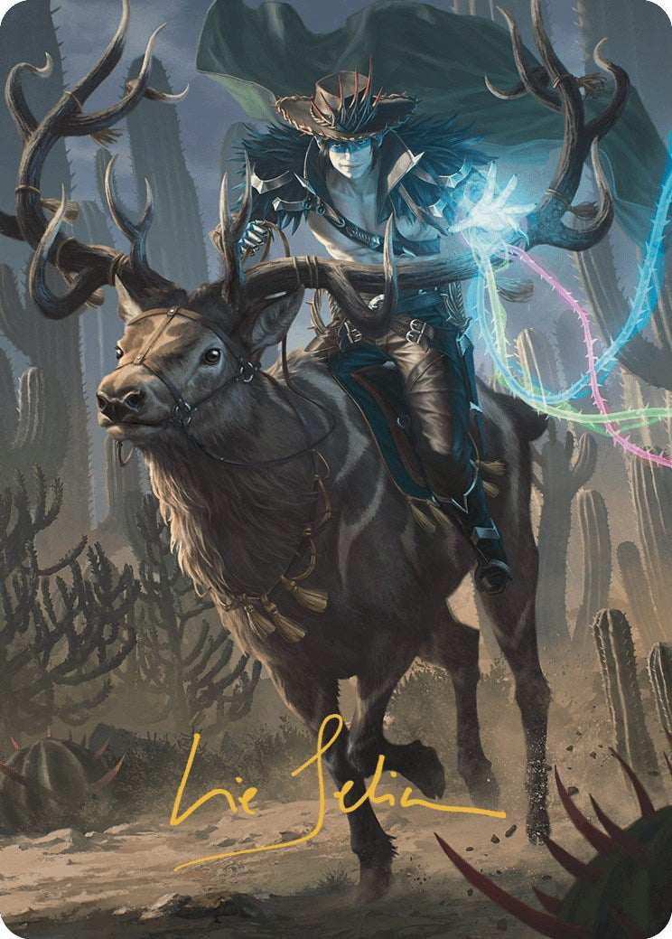 Oko, la carte artistique Ringleader (54/54) (signature estampillée or) [Série artistique Outlaws of Thunder Junction] 