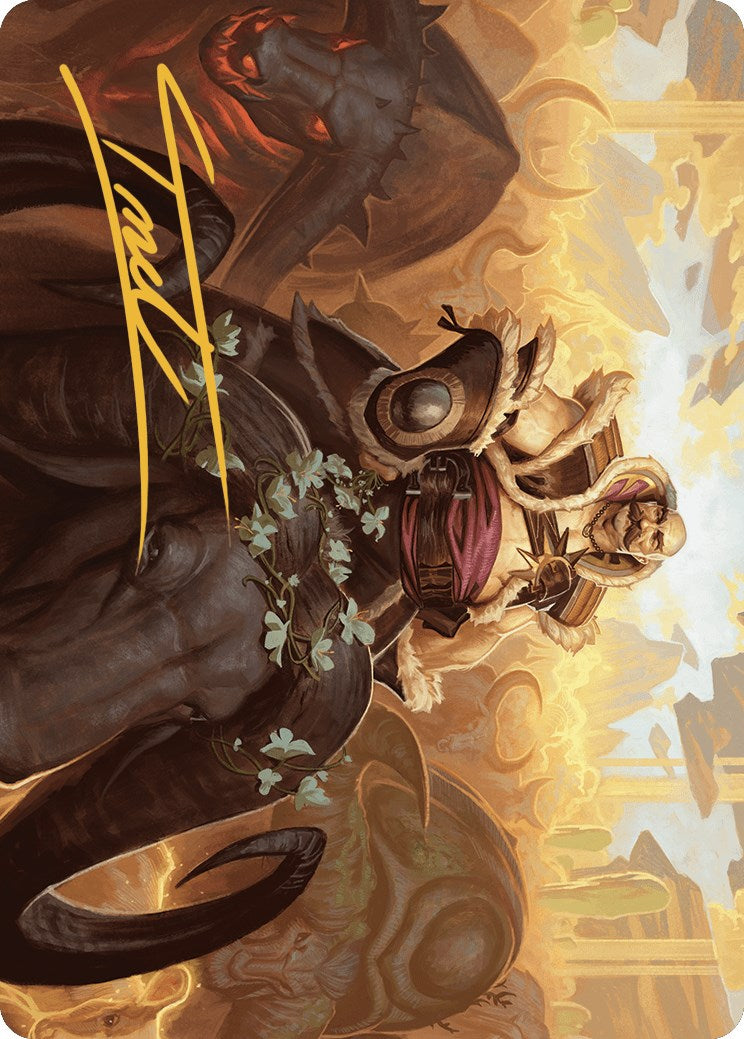 Bruse Tarl, Roving Rancher Art Card (Signature estampillée or) [Série artistique Outlaws of Thunder Junction] 