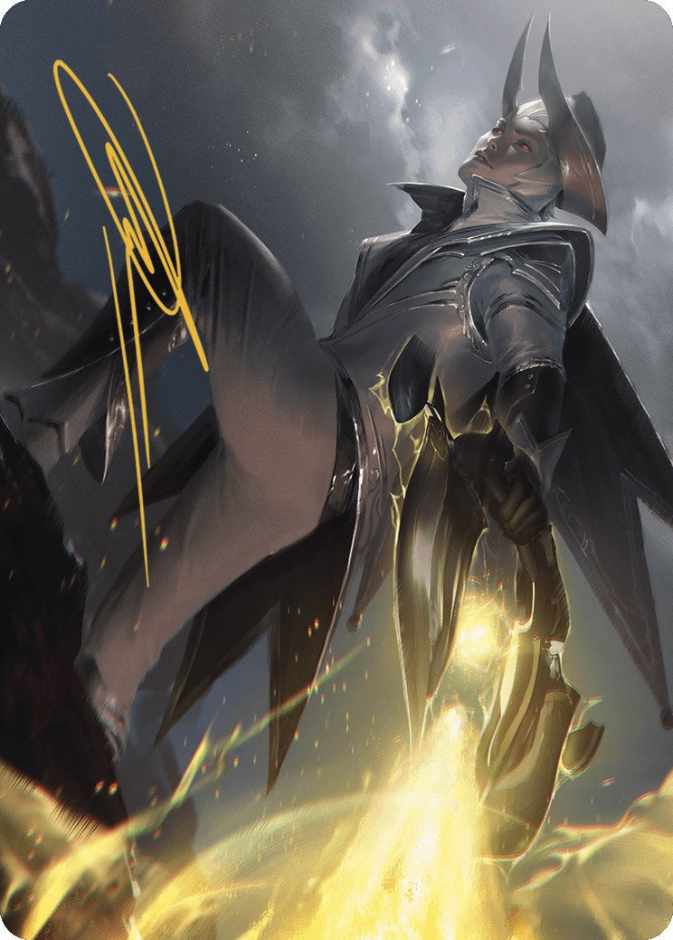 Carte artistique Ruthless Lawbringer (signature estampillée or) [Série artistique Outlaws of Thunder Junction] 