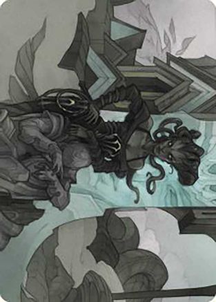 Vraska Joins Up Art Card (ASOTJ-034) - Art Series: Outlaws of Thunder Junction