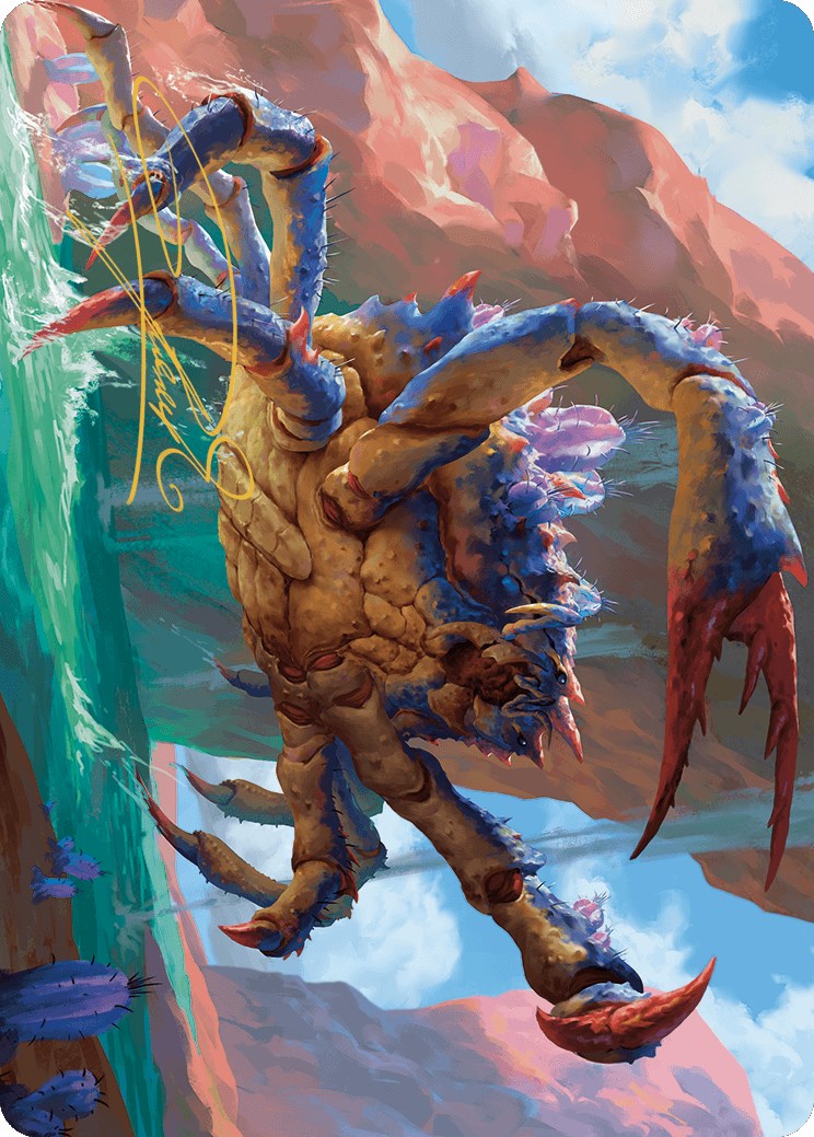 Carte d'art Canyon Crab (signature estampillée or) [Série artistique Outlaws of Thunder Junction] 
