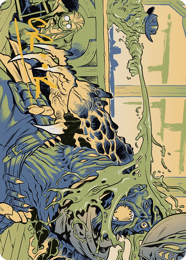 Carte d'art Voidslime (signature estampillée or) [Série d'art Outlaws of Thunder Junction] 