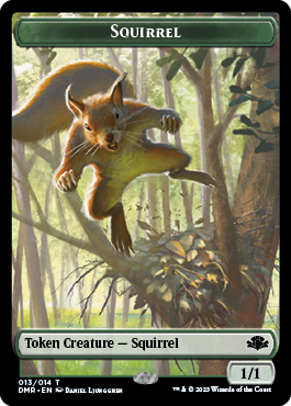 Zombie // Jeton double face écureuil [Jetons remasterisés Dominaria] 