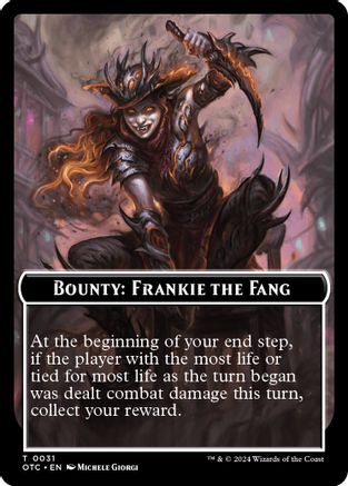 Bounty: Frankie the Fang // Bounty Rules Double-Sided Token (OTC-031) - Commander: Outlaws of Thunder Junction