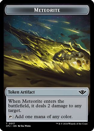 Meteorite Token (OTJ-017) - Outlaws of Thunder Junction
